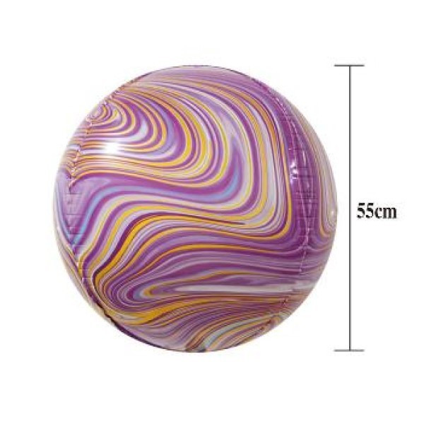 Globo Orbz de Ágata de 55 Centímetros de color Púrpura