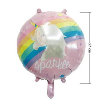Globo Foil de Unicornio de 57 Centímetros