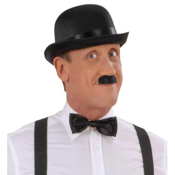 Bigote Negro Adhesivo de Chaplin para Adulto