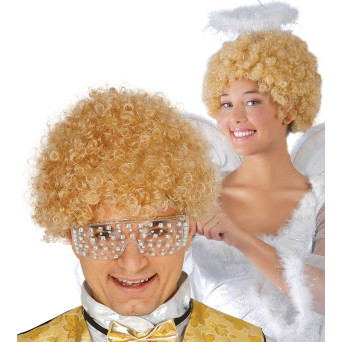 Peluca Rubia con Rizos para Adulto