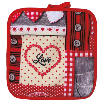 Salva Mantel de Corazones de 20 x 20 Centímetros