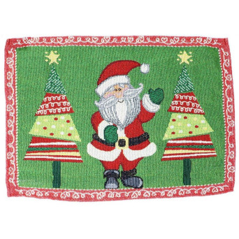 Mantel Individual de Papá Noel de 45 x 33 Centímetros