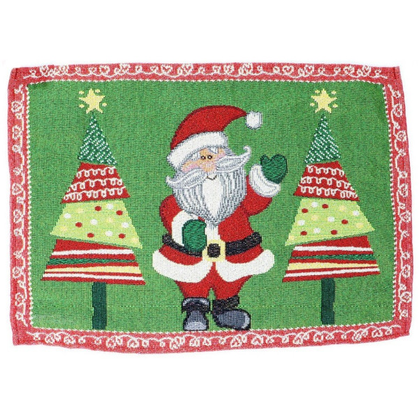 Mantel Individual de Papá Noel de 45 x 33 Centímetros