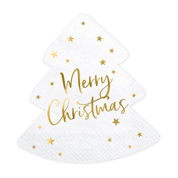Servilleta de Árbol de Navidad 20 Unidades de 16 x 16,5 Centímetros