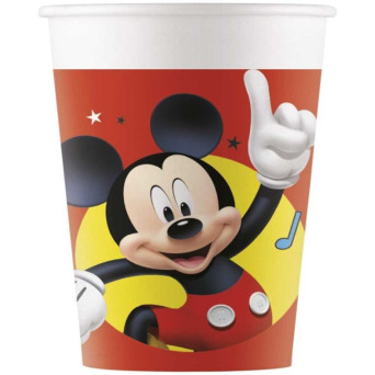 Vaso de Mickey 8 Unidades de 200 Mililitros