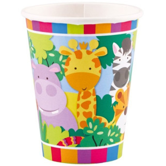 Vaso de Animales 8 Unidades de 266 Mililitros