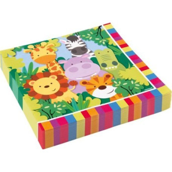 Servilleta de Animales 20 Unidades de 33 x 33 Centímetros