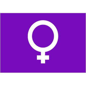 Bandera de Feminista de Poliéster Microperforada Reforzada