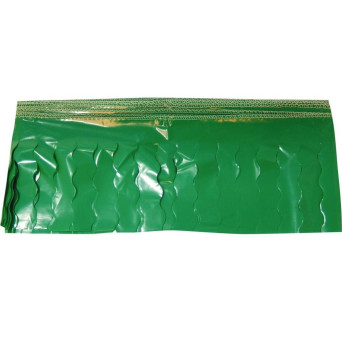 Guirnalda de Flecos Plástico Cosido de 25 Metros de color Verde