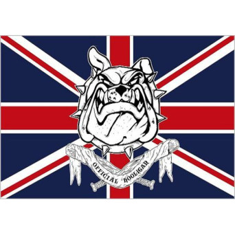 Bandera de Hooligans de 90 x 150 Centímetros de Poliéster para Interior
