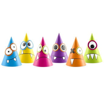 Gorro de Monstruos 6 Unidades de 16 Centímetros