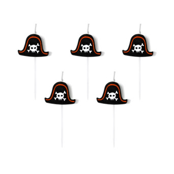 Vela de Pirata 5 Unidades de 2 Centímetros
