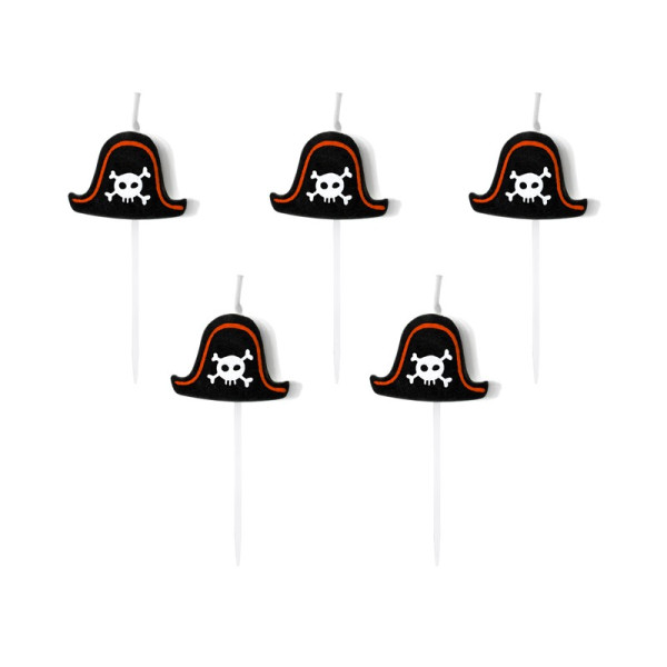 Vela de Pirata 5 Unidades de 2 Centímetros