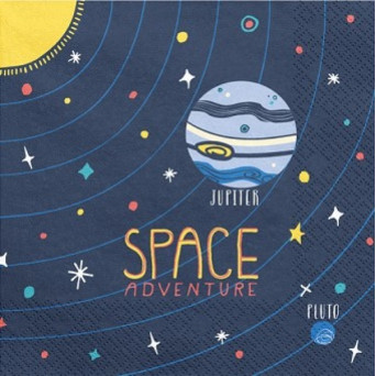Servilleta de Space Adventure 20 Unidades de 33 x 33 Centímetros
