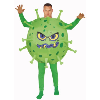 Disfraz de Virus Covid Hinchable para Adulto