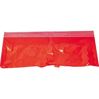 Guirnalda de Flecos Plástico Cosido de 25 Metros de color Rojo