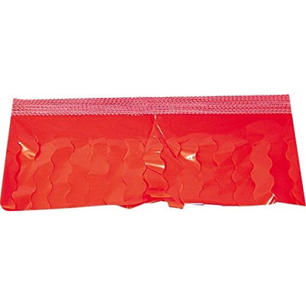 Guirnalda de Flecos Plástico Cosido de 25 Metros de color Rojo