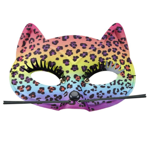 Antifaz de Leopardo Rainbow para Adulto