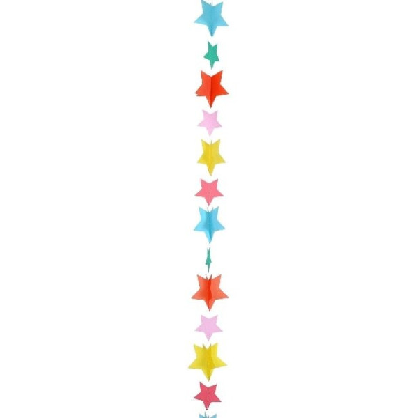 Cola de Estrellas Multicolor de 1,20 Metros para Globo