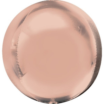 Globo Orbz de 40 Centímetros de color Rosa Oro