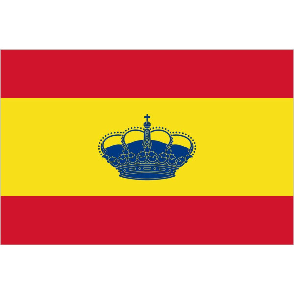 Bandera de Náutica España Corona de Poliéster Microperforada Reforzada