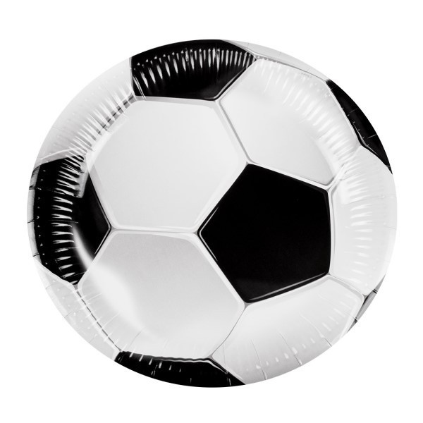 Plato de Balón de Fútbol 6 Unidades de 23 Centímetros