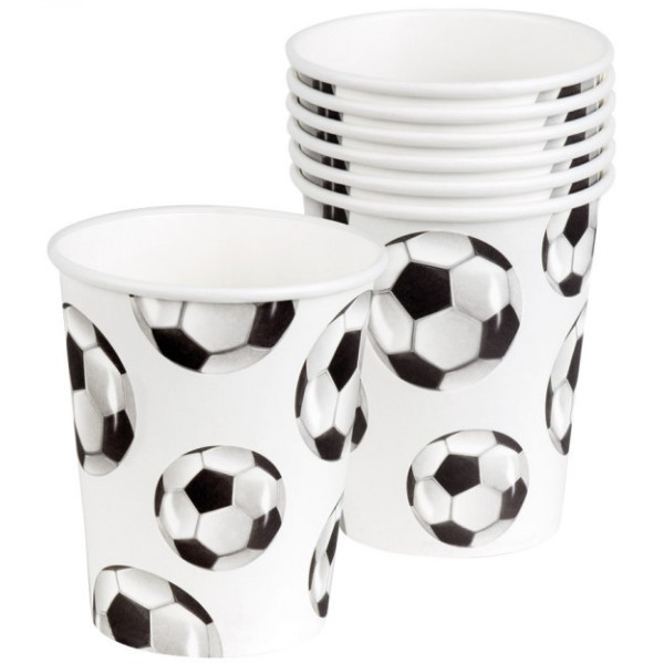 Vaso de Balón de Fútbol 6 Unidades de 250 Mililitros