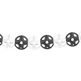 Guirnalda de Balón de 3 Metros de color Blanco y Negro