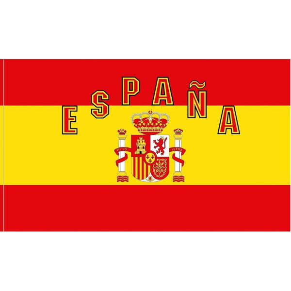 Bandera de España de 90 x 150 Centímetros de Poliéster para Interior