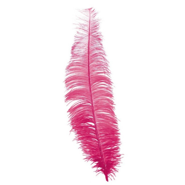 Pluma de Avestruz de 40 Centímetros de color Rosa