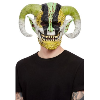 Máscara de Demonio con Cuernos para Adulto