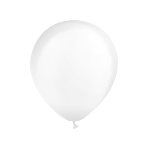 Globo Látex R12 de 28 Centímetros 50 Unidades acabado Cristal 100% Biodegradable de Balloonia