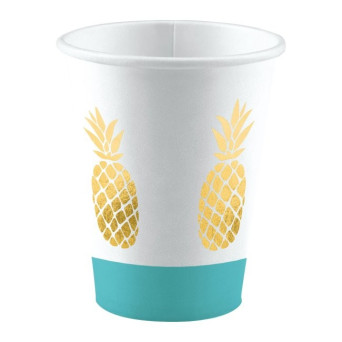 Vaso de Piña 8 Unidades de 250 Mililitros