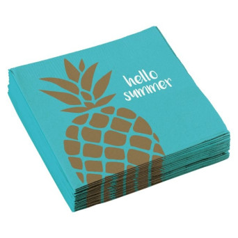 Servilleta de Piña 20 Unidades de 33 x 33 Centímetros