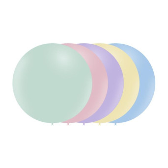 Globo Látex R24 de 60 Centímetros acabado Pastel 100% Biodegradable de Balloonia