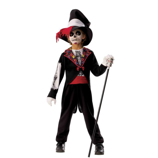 Disfraz de Catrina Boy del Día de los Muertos Mexicano Infantil