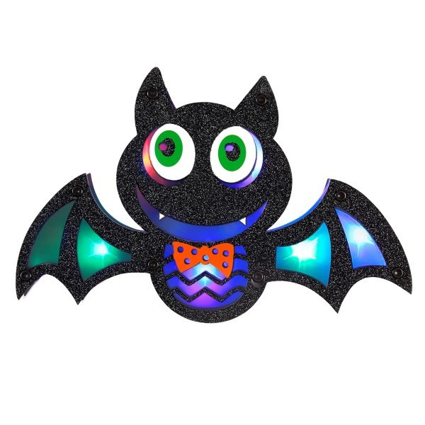 Murciélago de 28 x 17 Centímetros con Luces Led Multicolor Parpadeantes