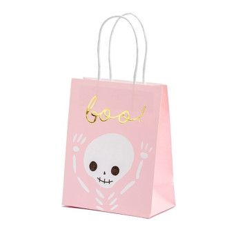 Bolsa de Regalo Boo de 14 x 18 x 8 Centímetros de color Rosa