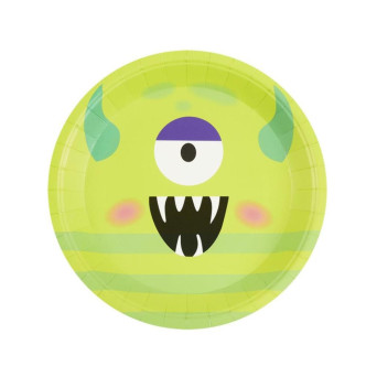 Plato de Monstruo 8 Unidades de 23 Centímetros