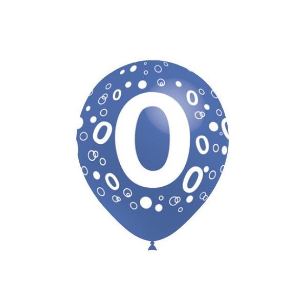 Globo Látex de Número 0 8 Unidades R12 de 30 Centímetros 100% Biodegradable