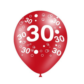 Globo Látex de Número 30 8 Unidades R12 de 30 Centímetros 100% Biodegradable