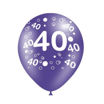 Globo Látex de Número 40 8 Unidades R12 de 30 Centímetros 100% Biodegradable