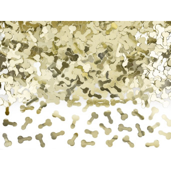 Confeti de Pene de color Oro de 30 Gramos