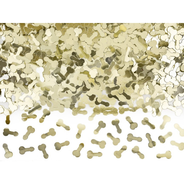Confeti de Pene de color Oro de 30 Gramos