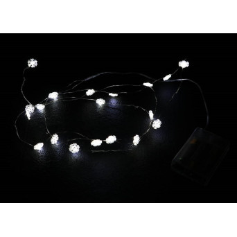 Hilo de 20 LED´s Copo de Nieve