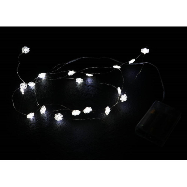 Hilo de 20 LED´s Copo de Nieve