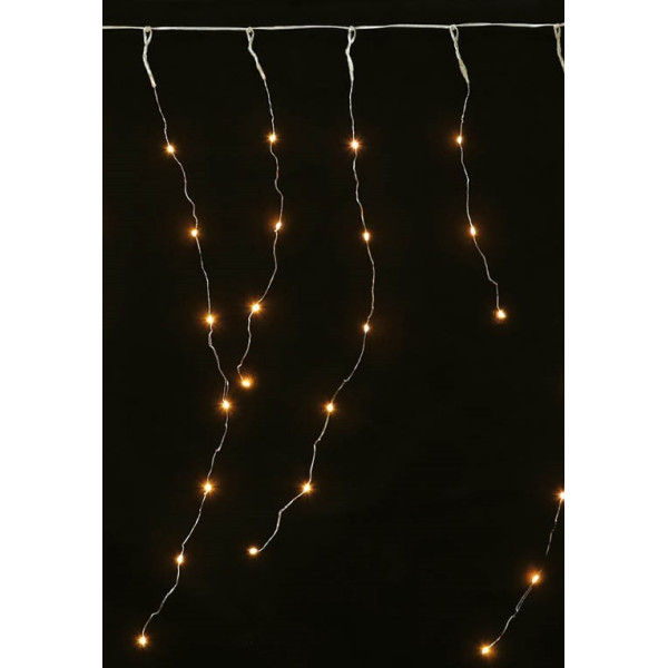 Cortina Estalactita de Hilo con 100 LED´s Blanco Cálido
