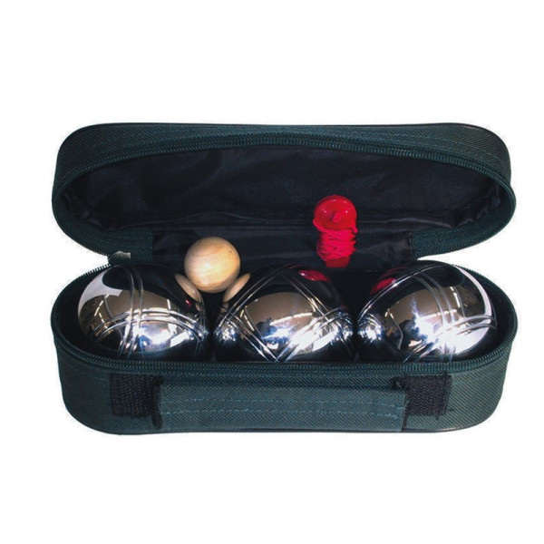 Juego de Petanca Profesional con 3 Bolas de Acero Cromado sin Rayas