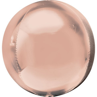 Globo Orbz de 53 Centímetros de color Oro Rosa Metalizado