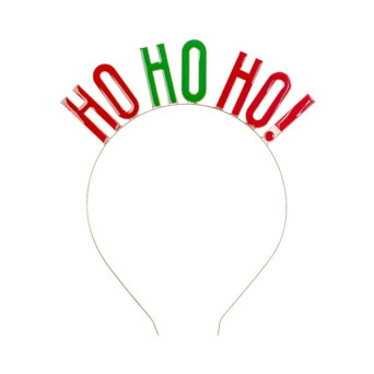 Diadema de Ho Ho Ho! de 17,5 x 20 Centímetros